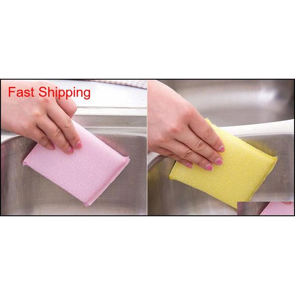 4pcs/pack household cleaning tools multi-purpose antibacterial non stick oil dishwashing magic sponge brus qylcor sweet07 
4pcs/pack household cleaning tools multi-purpose antibacterial non stick oil dishwashing magic sponge brus qylcor sweet07