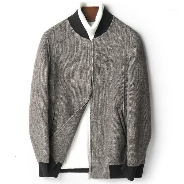 men's wool & blends yolanfairy autumn winter double sided coat warm real baseball jacket 2021 qulality abrigo hombre d-04-1951 mf6341, Black
men's wool & blends yolanfairy autumn winter double sided coat warm real baseball jacket 2021 qulality abrigo hombre d-04-1951 mf6341, Black