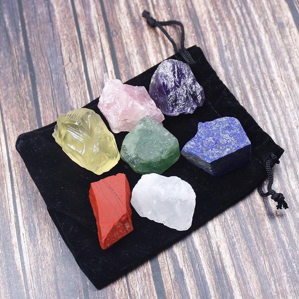 1 set natural crystal stone seven chakras black cloth bag large grain unpolished collect qylcgh
1 set natural crystal stone seven chakras black cloth bag large grain unpolished collect qylcgh
