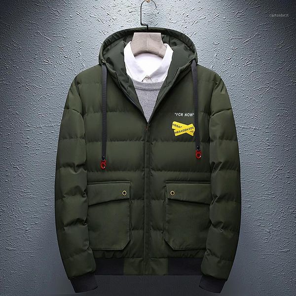 men's down & parkas winter even cotton cap trend solid color thickening cotton-padded clothes male leisure time youth loose coat cotton, Black
men's down & parkas winter even cotton cap trend solid color thickening cotton-padded clothes male leisure time youth loose coat cotton, Black