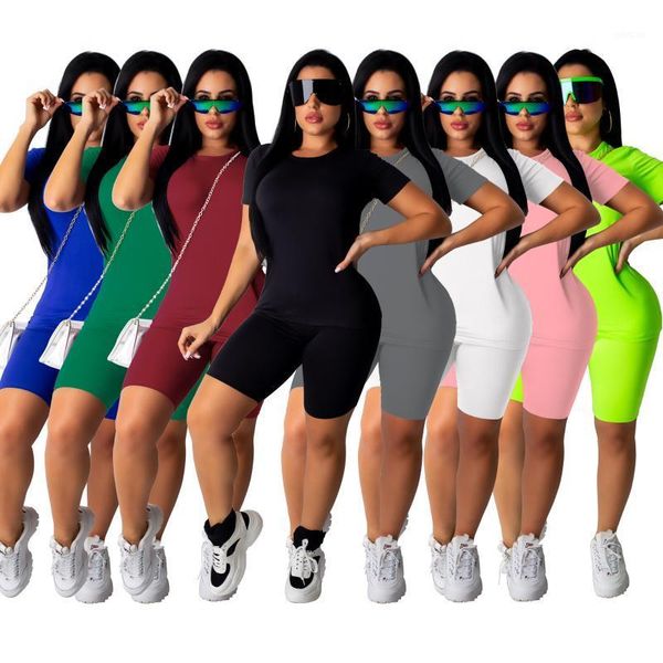 2020 women's sport sets summer tracksuits t-shirts + shorts suit two piece set night club party beachwear street outfits1, White
2020 women's sport sets summer tracksuits t-shirts + shorts suit two piece set night club party beachwear street outfits1, White