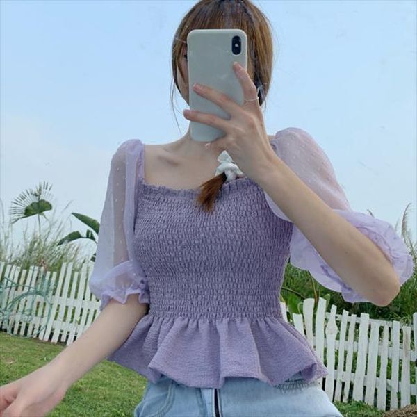 korean fashion clothing sweet girls summer white purple blouse short sleeves blusas femininas elegante drop shipping
korean fashion clothing sweet girls summer white purple blouse short sleeves blusas femininas elegante drop shipping