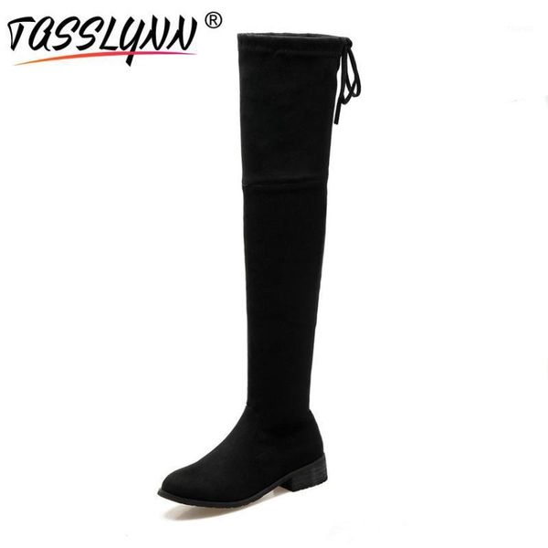 tasslynn 2020 women boots lace up round toe med heels over the knee boots winter zipper thick heel women shoes size 34-431, Black
tasslynn 2020 women boots lace up round toe med heels over the knee boots winter zipper thick heel women shoes size 34-431, Black