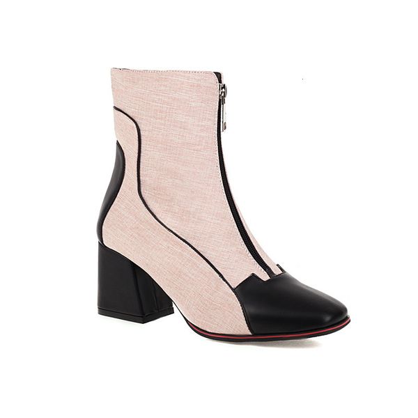 2021 new big 33-50 thick heels toe women's fashionable autumn boots mixed colors ladies'shoes p0ab, Black
2021 new big 33-50 thick heels toe women's fashionable autumn boots mixed colors ladies'shoes p0ab, Black
