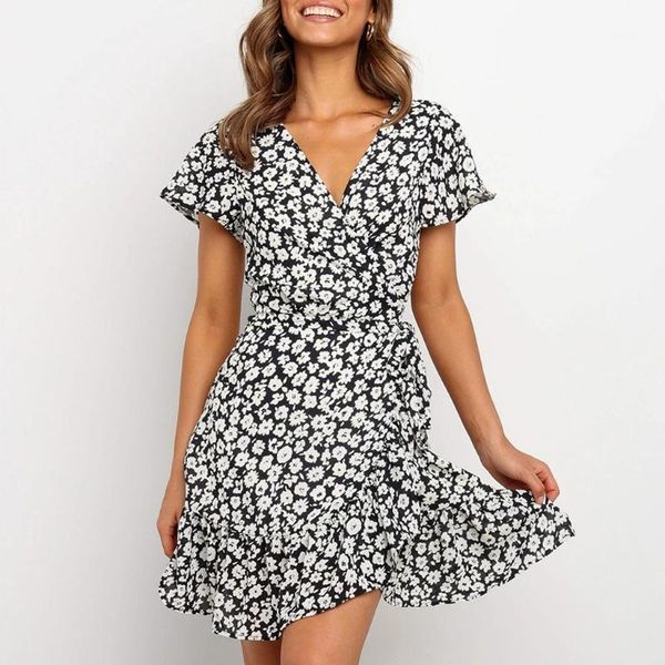 casual dresses bohemian women summer dress 2021 boho floral print beach v-neck wrap bodycon mini elegant ruffles sundress#31, Black;gray
casual dresses bohemian women summer dress 2021 boho floral print beach v-neck wrap bodycon mini elegant ruffles sundress#31, Black;gray