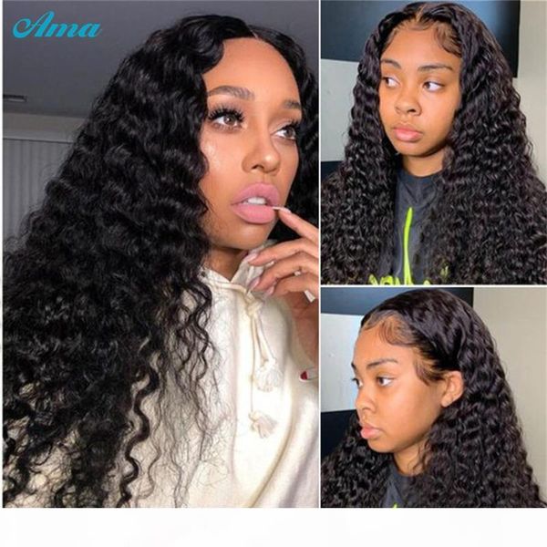 transparent deep wave lace front wig brazilian 4x4 lace closure wig human hair wigs for black women frontal wigs remy, Black;brown
transparent deep wave lace front wig brazilian 4x4 lace closure wig human hair wigs for black women frontal wigs remy, Black;brown
