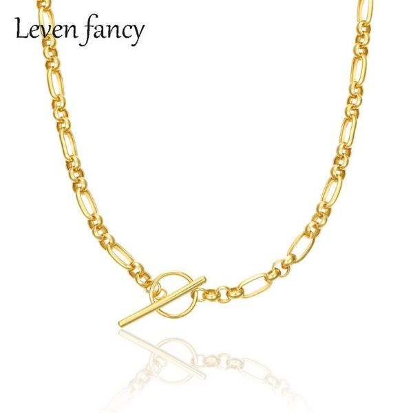 Punk Cuban Lock Chain OT Buckle Toggle Necklaces Women Simple Choker Collier Collares Jewelry 925 Sterling Silver Short Necklace
Punk Cuban Lock Chain OT Buckle Toggle Necklaces Women Simple Choker Collier Collares Jewelry 925 Sterling Silver Short Necklace