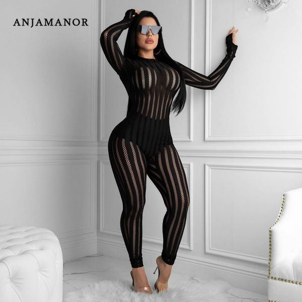 anjamanor striped sheer mesh one piece bodycon jumpsuit pants womens fashion long sleeve party romper club outfits d26-af01 t200509, Black;white
anjamanor striped sheer mesh one piece bodycon jumpsuit pants womens fashion long sleeve party romper club outfits d26-af01 t200509, Black;white