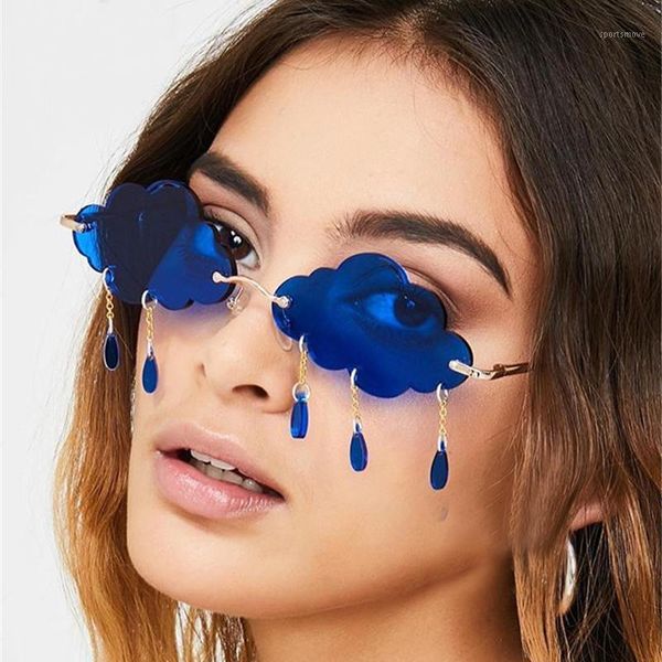 sunglasses fashion frameless ladies men and women retro cloud tassel steampunk outdoor sun glasses1, White;black
sunglasses fashion frameless ladies men and women retro cloud tassel steampunk outdoor sun glasses1, White;black