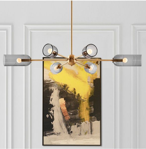 6 lights postmodern bedroom chandelier lamp smoke gray glass lampshade e14 led hanging lamp dining table office bar
6 lights postmodern bedroom chandelier lamp smoke gray glass lampshade e14 led hanging lamp dining table office bar