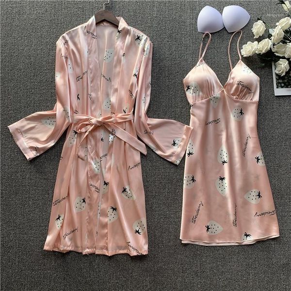 fruit print women kimono bathrobe gown set v-neck mini nightdress casual home dress sweet pink sleepwear with belt1, Black;red
fruit print women kimono bathrobe gown set v-neck mini nightdress casual home dress sweet pink sleepwear with belt1, Black;red