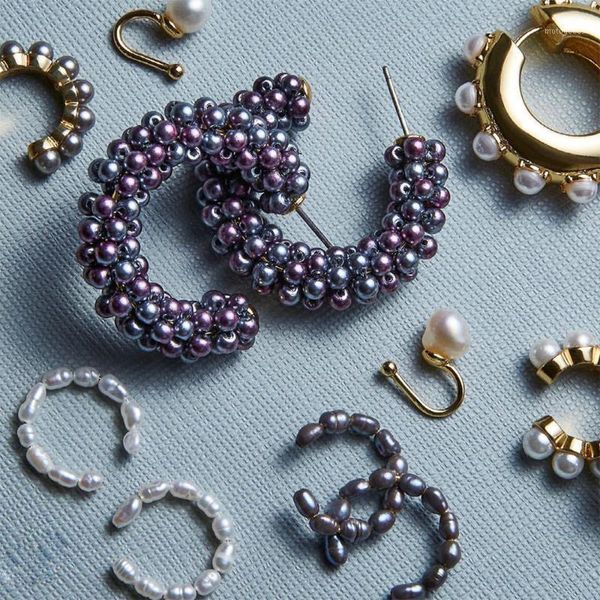 hoop & huggie design handmade simulated pearl earrings for women unique black circle earring brinco statement jewelry1, Golden;silver
hoop & huggie design handmade simulated pearl earrings for women unique black circle earring brinco statement jewelry1, Golden;silver