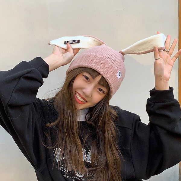 autumn 2021 winter hats for women harajuku korean fashion friends vintage sweet kawaii ears warm knitted woolen hat women, Blue;gray
autumn 2021 winter hats for women harajuku korean fashion friends vintage sweet kawaii ears warm knitted woolen hat women, Blue;gray