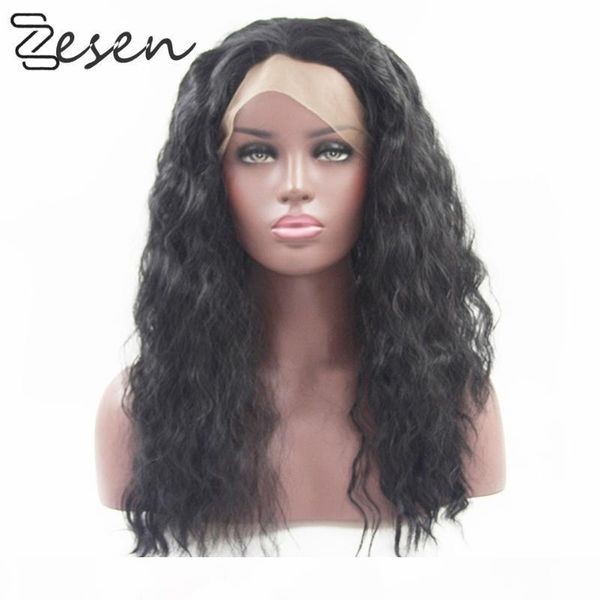 zesen black synthetic lace front wigs wave long hair resistant glueless with natural hairline for women with baby hair
zesen black synthetic lace front wigs wave long hair resistant glueless with natural hairline for women with baby hair