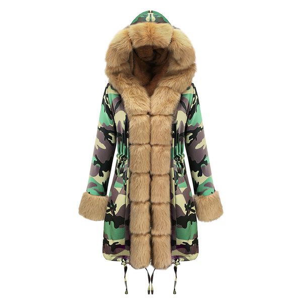 2021 new autumn women's winter fur collar warm coat cotton quilted kawaii parka groin size open q6jd, Black
2021 new autumn women's winter fur collar warm coat cotton quilted kawaii parka groin size open q6jd, Black