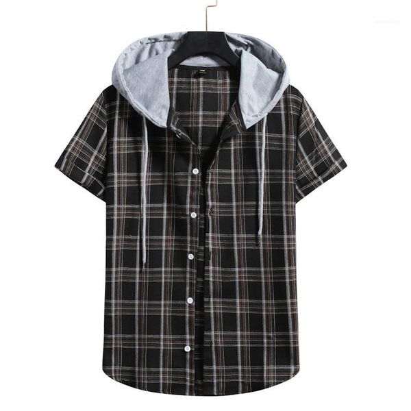 camisas masculina 2020 shirt men summer plaid shirts hooded outwear short sleeve casual collar male blouse camisa masculina1, White;black
camisas masculina 2020 shirt men summer plaid shirts hooded outwear short sleeve casual collar male blouse camisa masculina1, White;black