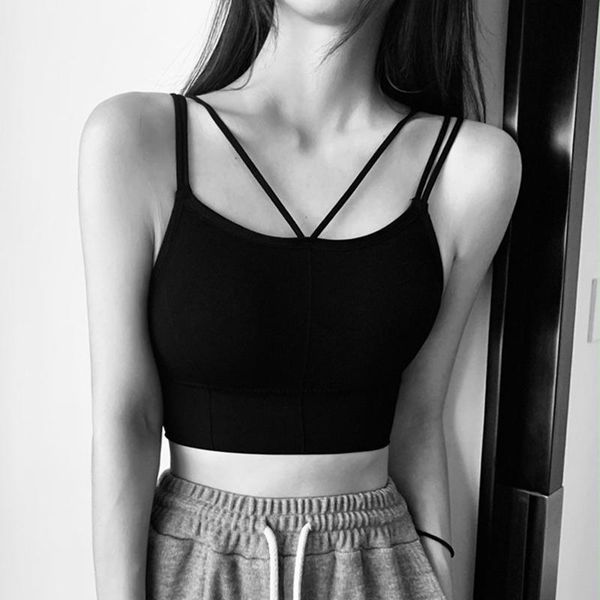 camisoles & tanks cross camisole tube women beauty back padded wrap chest tank summer sports outer wear vest underwear, Black;white
camisoles & tanks cross camisole tube women beauty back padded wrap chest tank summer sports outer wear vest underwear, Black;white