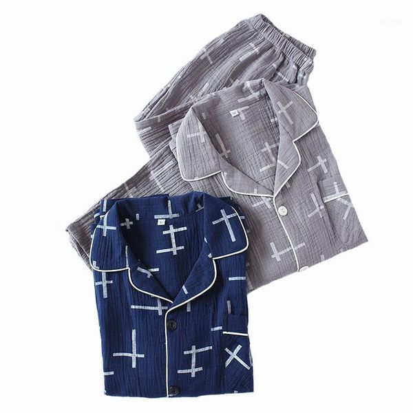 sleepwear for men cross printed pajamas set simple style long sleeve and pants set casual wear comfort thin homewear plus size1, Black;brown
sleepwear for men cross printed pajamas set simple style long sleeve and pants set casual wear comfort thin homewear plus size1, Black;brown