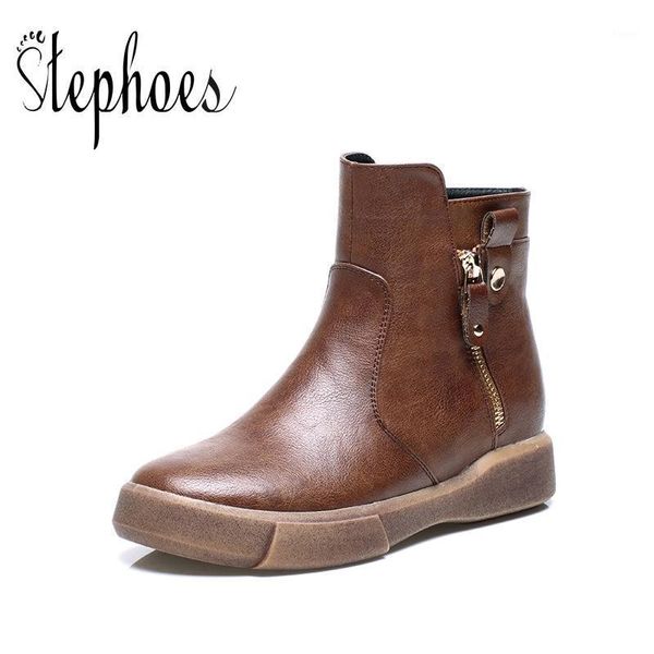 stephoes brand women fashion ankle boots spring autumn leather retro short boots winter warm short plush snow botas mujer1, Black
stephoes brand women fashion ankle boots spring autumn leather retro short boots winter warm short plush snow botas mujer1, Black