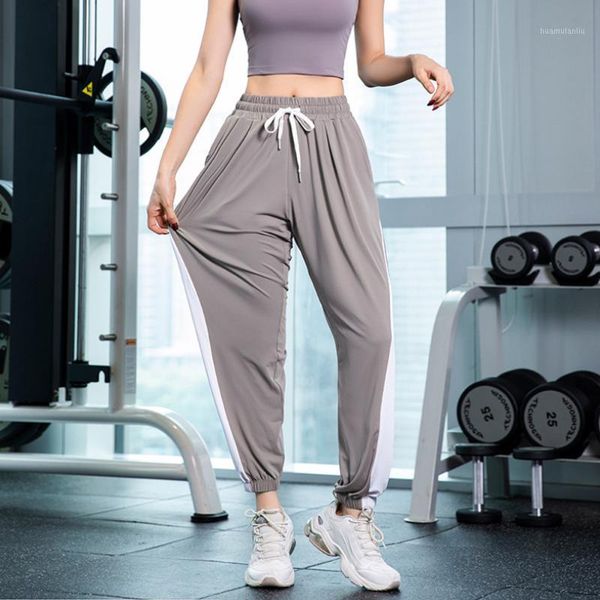2020 summer sports loose large size trousers female fitness drawstring yoga suit running professional foot pants1, White;red
2020 summer sports loose large size trousers female fitness drawstring yoga suit running professional foot pants1, White;red