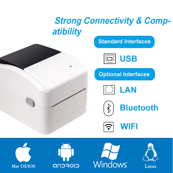 xprinter xp-420b label barcode printer thermal receipt label printer width 25-115mm support qr code for shipping
xprinter xp-420b label barcode printer thermal receipt label printer width 25-115mm support qr code for shipping