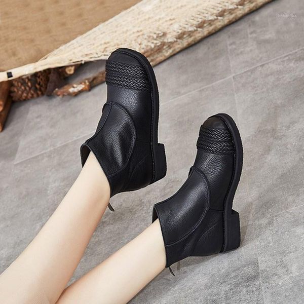 boots women's 2021 autumn winter retro wild leather casual comfortable non-slip literary flat1, Black
boots women's 2021 autumn winter retro wild leather casual comfortable non-slip literary flat1, Black