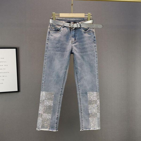 women's driling jeans trousers 2021 spring new high waist slimming cotton elastic all-match straight-leg pants mujer jeans, Blue
women's driling jeans trousers 2021 spring new high waist slimming cotton elastic all-match straight-leg pants mujer jeans, Blue