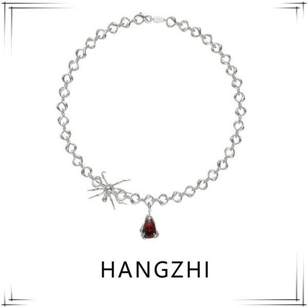 chains hangzhi 2021 exaggerate spider drop-shaped red zircon pendant choker clavicle chain necklace for women girls party jewelry, Silver
chains hangzhi 2021 exaggerate spider drop-shaped red zircon pendant choker clavicle chain necklace for women girls party jewelry, Silver