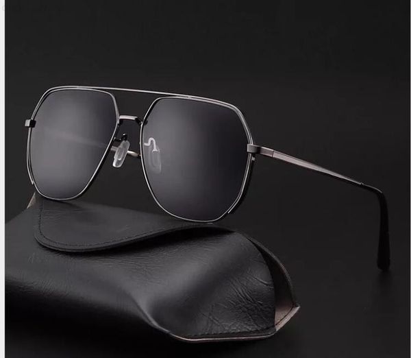 men's classic metal new polarized frog driving mirror retro sunglasses, White;black
men's classic metal new polarized frog driving mirror retro sunglasses, White;black