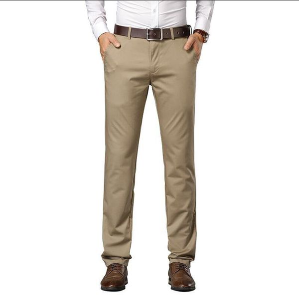 2020 fashionable suit pants men's solid color trousers men's elastic loose straight tube formal black blue trousers, White;black
2020 fashionable suit pants men's solid color trousers men's elastic loose straight tube formal black blue trousers, White;black