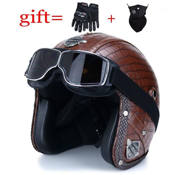 open face pu leather helmet 3/4 retro motorcycle chopper bicycle helmet and mask goggles dot certification s-xxl1
open face pu leather helmet 3/4 retro motorcycle chopper bicycle helmet and mask goggles dot certification s-xxl1