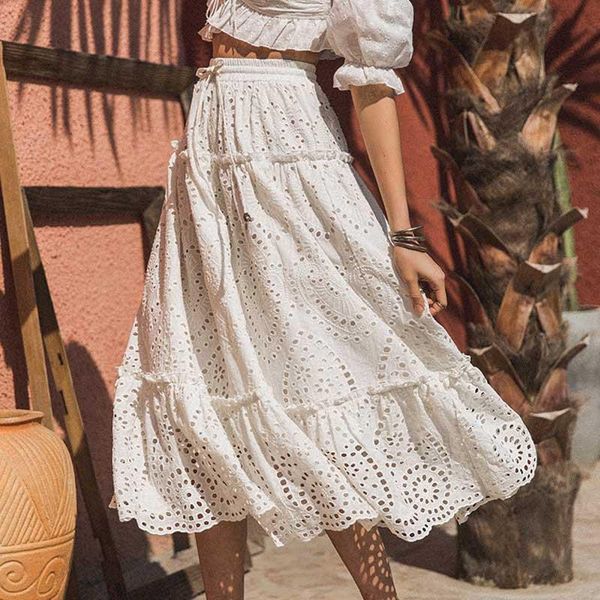 anglaise skirt women gathered tiers white long skirt low out cotton casual skirts new elastic waist skirt, Black
anglaise skirt women gathered tiers white long skirt low out cotton casual skirts new elastic waist skirt, Black