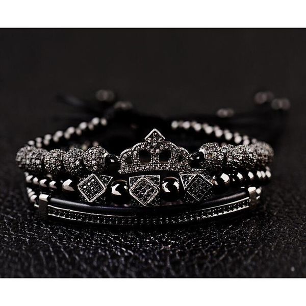 new classical handmade braiding bracelet gold hip hop men pave cubic zircon crown roman numeral brace sqcuxb beauty888, Golden;silver
new classical handmade braiding bracelet gold hip hop men pave cubic zircon crown roman numeral brace sqcuxb beauty888, Golden;silver