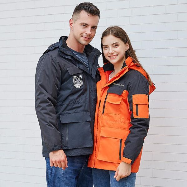 2020 custom outdoor charge male long section three-in-one two-piece clothing female detachable korean fishing ski suits, Black;red
2020 custom outdoor charge male long section three-in-one two-piece clothing female detachable korean fishing ski suits, Black;red