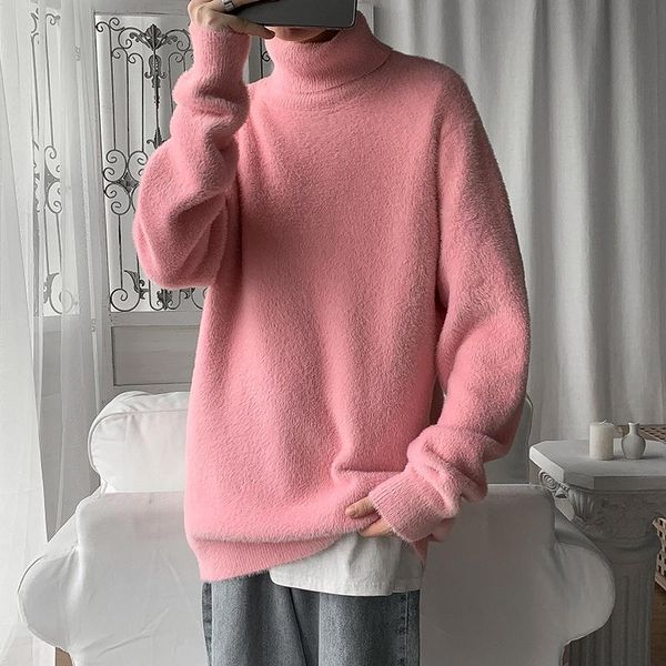 men's sweaters mink cashmere turtleneck men sweater 2021 autumn winter jumper clothes pullovers for man warm male knitting clothing, White;black
men's sweaters mink cashmere turtleneck men sweater 2021 autumn winter jumper clothes pullovers for man warm male knitting clothing, White;black