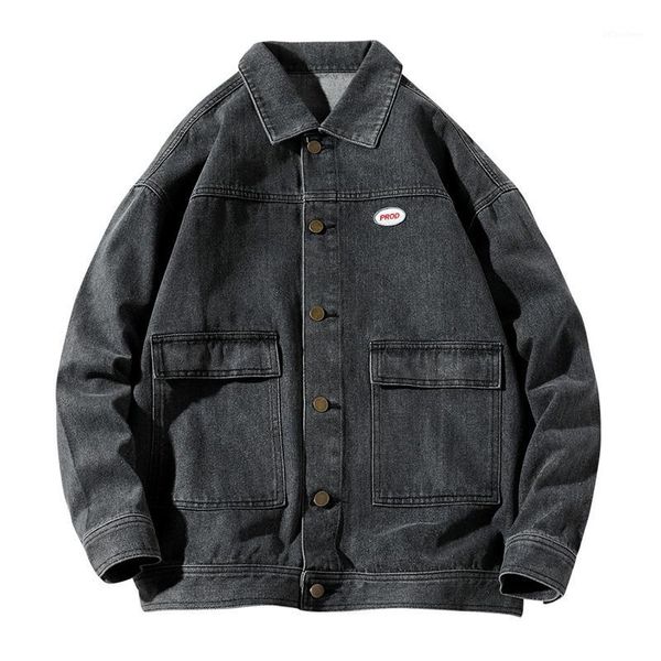big pockets denim jacket men's hip hop jeans coat cowboy button jacket 2020 streetwear casual bomber jackets men blue outerwear1, Black;brown
big pockets denim jacket men's hip hop jeans coat cowboy button jacket 2020 streetwear casual bomber jackets men blue outerwear1, Black;brown