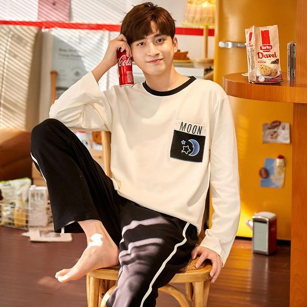 purecotton pullover long sleeve trousers pajama a sets winter boy man jammies o-neck home casual sleepwear nightwear pyjamas cke, Black;brown
purecotton pullover long sleeve trousers pajama a sets winter boy man jammies o-neck home casual sleepwear nightwear pyjamas cke, Black;brown