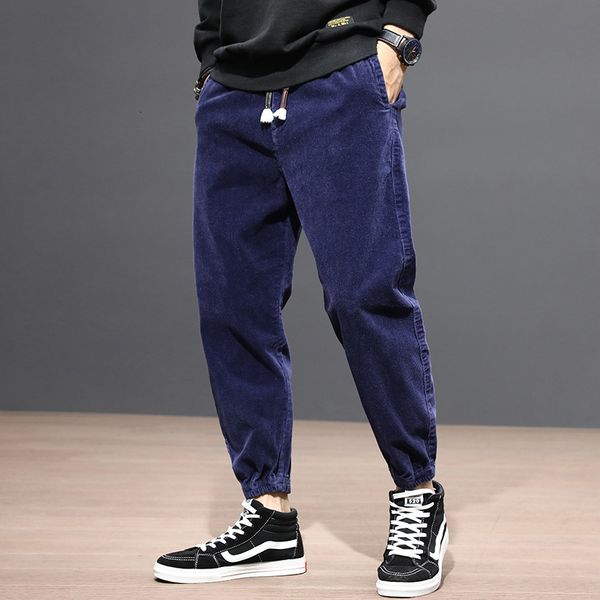2021 new autumn newly fashion men jeans vintage designer elastic casual corduroy cargo pants hip hop joggers wide leg harem trousers gp5m, Blue
2021 new autumn newly fashion men jeans vintage designer elastic casual corduroy cargo pants hip hop joggers wide leg harem trousers gp5m, Blue