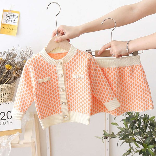 clothing autumn winter 2020 children's sweater two piece korean baby plaid girls' knitted and skirt set, Blue
clothing autumn winter 2020 children's sweater two piece korean baby plaid girls' knitted and skirt set, Blue