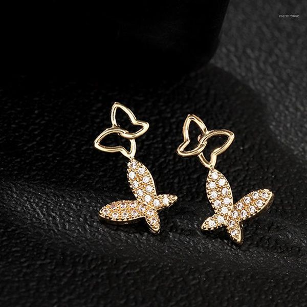 2020 new gold color hollow zircon butterfly earrings for women fashion rhinestone crystal bling small stud earring jewelry gift1, Golden;silver
2020 new gold color hollow zircon butterfly earrings for women fashion rhinestone crystal bling small stud earring jewelry gift1, Golden;silver