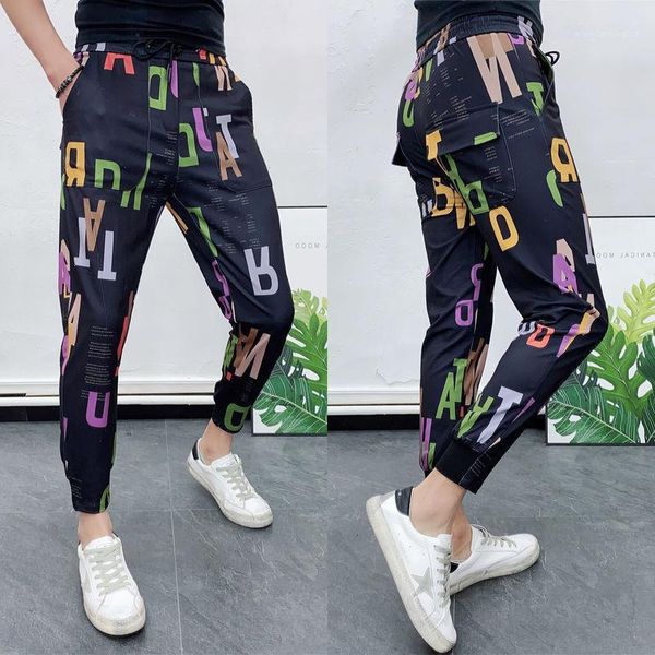 men's pants 2021 summer splice letter printing streetwear hip hop men trousers flower joggers cargo clothes1, Black
men's pants 2021 summer splice letter printing streetwear hip hop men trousers flower joggers cargo clothes1, Black