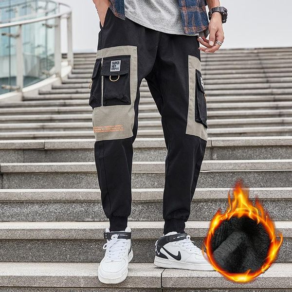 men's pants japanese fashion harajuku high street cotton autumn fleece lined warm joggers skinny casual harem 2021, Black
men's pants japanese fashion harajuku high street cotton autumn fleece lined warm joggers skinny casual harem 2021, Black