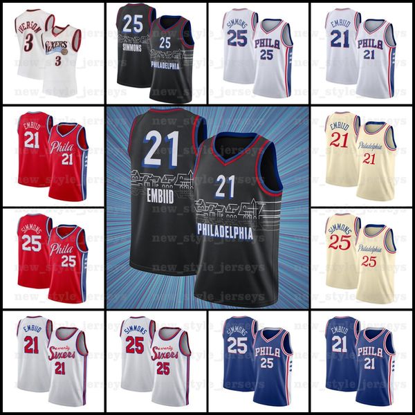 2021 ncaa iverson 21 embiid 3 allen 25 ben joel simmons tobias 12 harris philadelphia 76er men city black basketball jerseys, Black;red
2021 ncaa iverson 21 embiid 3 allen 25 ben joel simmons tobias 12 harris philadelphia 76er men city black basketball jerseys, Black;red