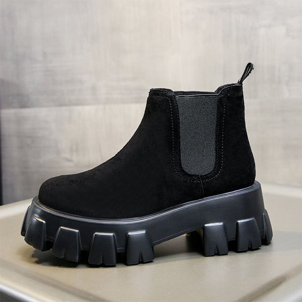 2021 winter short boots women slip-on suede leather ankle booties fashion warm thick heels ladies shoes new 1 78zf, Black
2021 winter short boots women slip-on suede leather ankle booties fashion warm thick heels ladies shoes new 1 78zf, Black