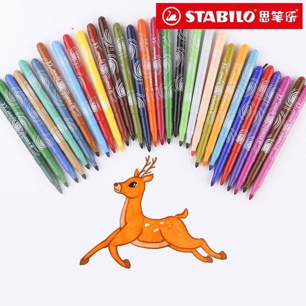 german 280 watercolor pen children's painting set 12/18/24/30 color beginner hand-painted students with washable waterco1, Black;red
german 280 watercolor pen children's painting set 12/18/24/30 color beginner hand-painted students with washable waterco1, Black;red