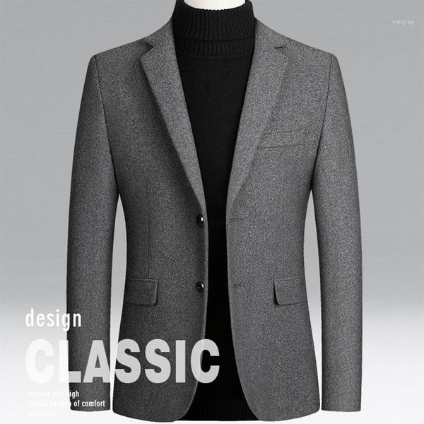 large size thick wool blended woolen coat men's 2020 autumn winter warm high-quality solid suit jacket business casual 4xl1, White;black
large size thick wool blended woolen coat men's 2020 autumn winter warm high-quality solid suit jacket business casual 4xl1, White;black