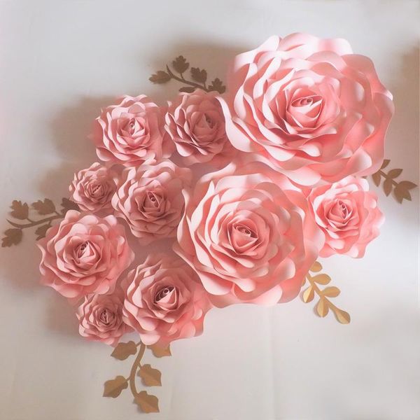 decorative flowers & wreaths 2021 baby pink/ivory giant paper rose 10pcs + leaves 5pcs for wedding event nursery fashion show aritificial
decorative flowers & wreaths 2021 baby pink/ivory giant paper rose 10pcs + leaves 5pcs for wedding event nursery fashion show aritificial