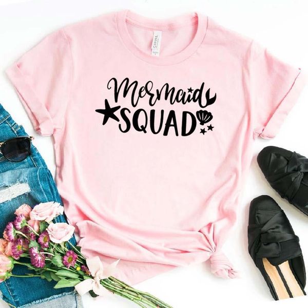mermaid squad print women tshirt cotton hipster funny t-shirt gift lady yong girl tee drop ship zy-405, White
mermaid squad print women tshirt cotton hipster funny t-shirt gift lady yong girl tee drop ship zy-405, White