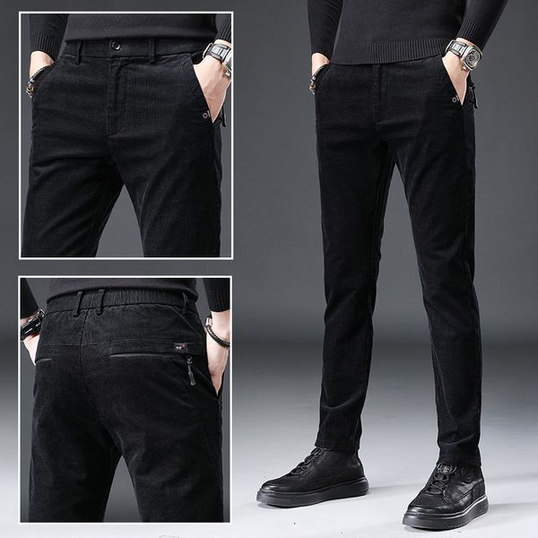 2021 new autumn winter newly fashion men jeans slim fit casual corduroy long pants homme black brown gray leisure business smart trousers i9, Blue
2021 new autumn winter newly fashion men jeans slim fit casual corduroy long pants homme black brown gray leisure business smart trousers i9, Blue