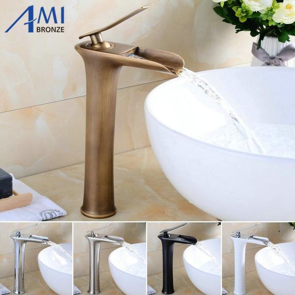 amibronz waterfall basin faucet brass mixer cold mixer basin tap white/chrome/black/antique bathroom faucets 8882s1
amibronz waterfall basin faucet brass mixer cold mixer basin tap white/chrome/black/antique bathroom faucets 8882s1